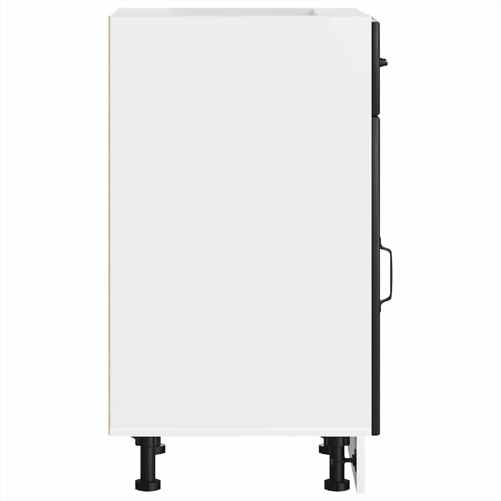 vidaXL ντουλάπι βάσης κουζίνας Lucca Μαύρο κατασκευασμένο ξύλο