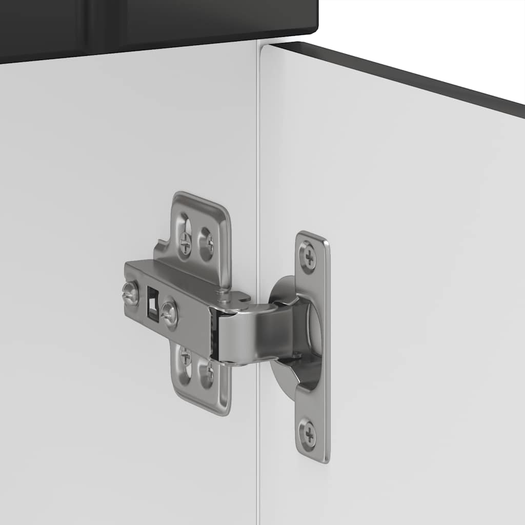 vidaXL ντουλάπι βάσης κουζίνας Lucca Μαύρο κατασκευασμένο ξύλο