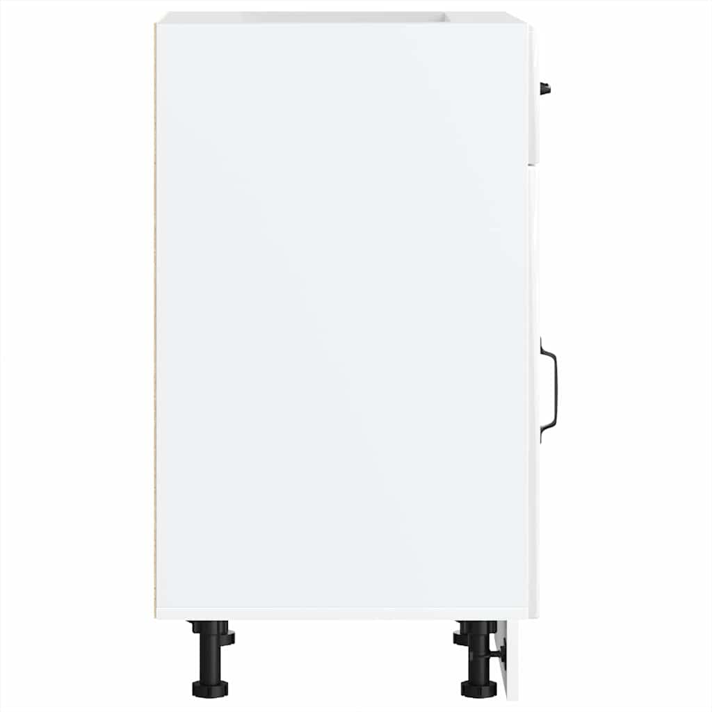 vidaXL ντουλάπι βάσης κουζίνας Lucca Λευκό Υψηλής στιλπνότητας