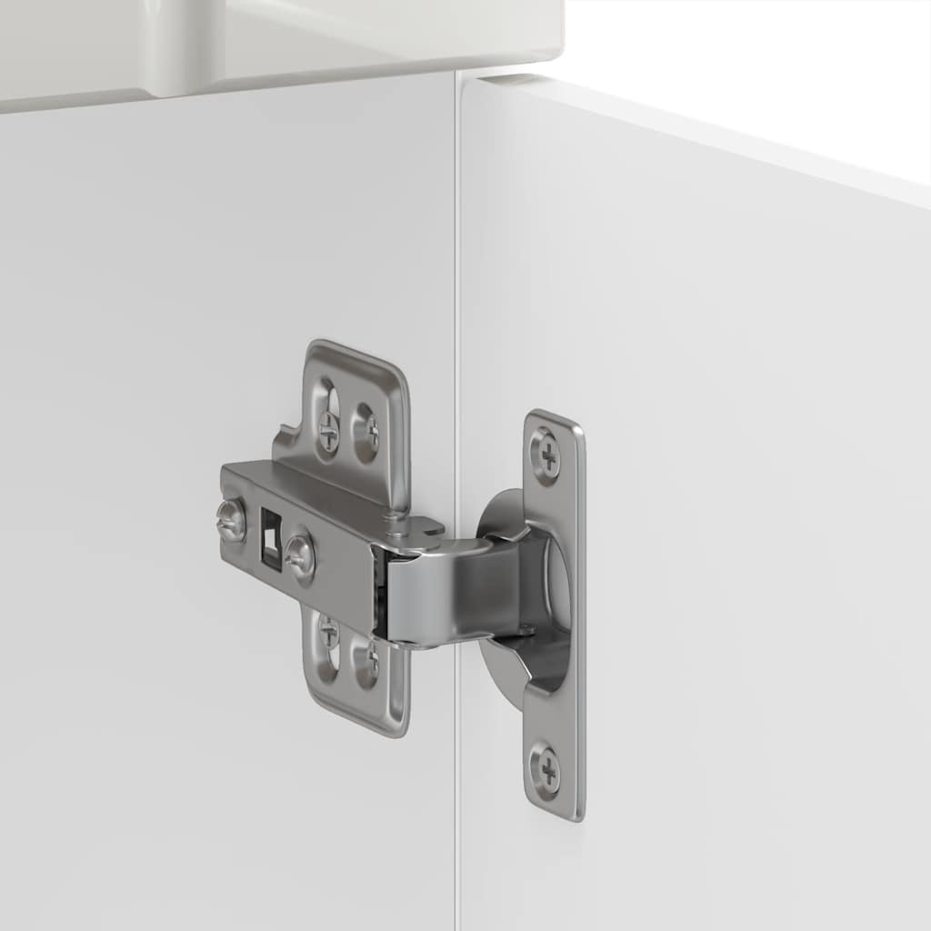 vidaXL ντουλάπι βάσης κουζίνας Lucca Λευκό Υψηλής στιλπνότητας