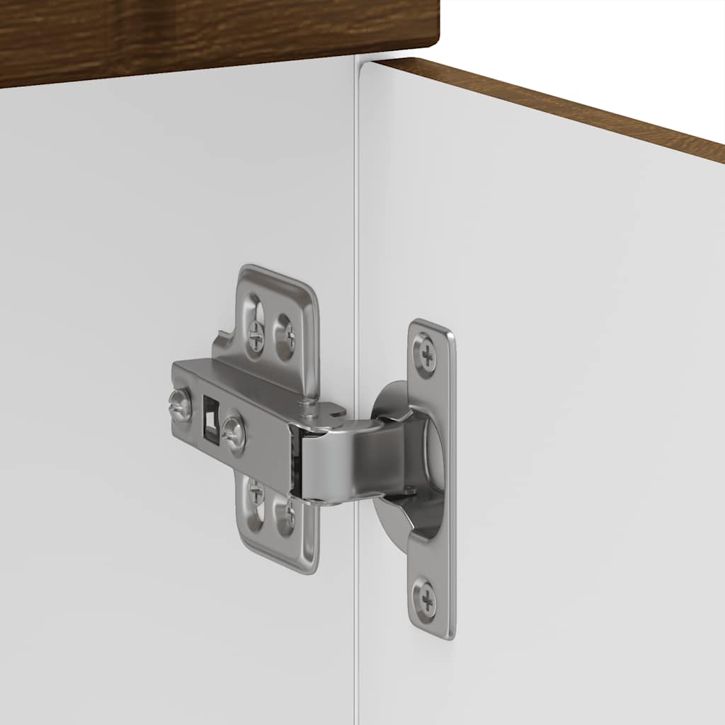 vidaXL ντουλάπι βάσης κουζίνας Lucca Καφέ Δρυς κατασκευασμένο ξύλο