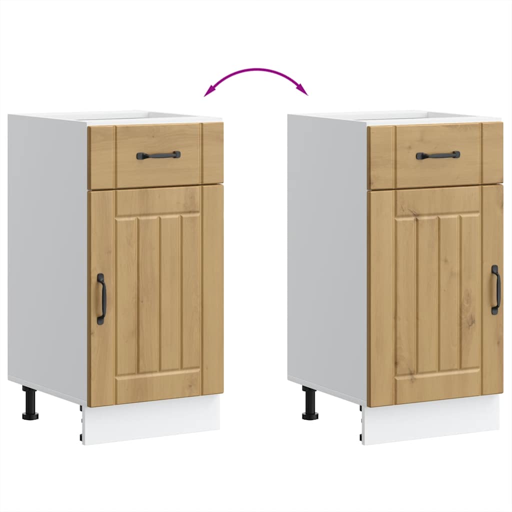 vidaXL ντουλάπι βάσης κουζίνας Lucca Δρυς τεχνίτης κατασκευασμένο ξύλο