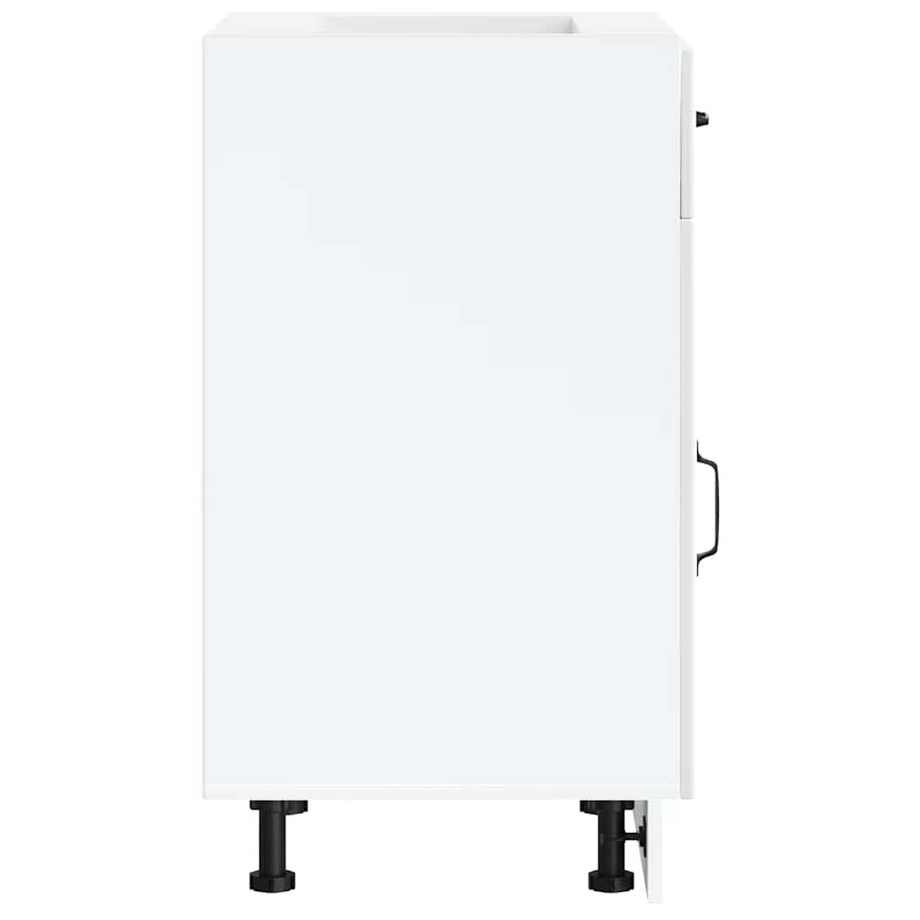 vidaXL ντουλάπι βάσης κουζίνας Lucca Λευκό κατασκευασμένο ξύλο