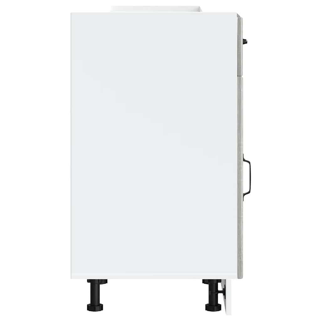 vidaXL ντουλάπι βάσης κουζίνας Lucca Γκρίζο Σονόμα κατασκευασμένο ξύλο