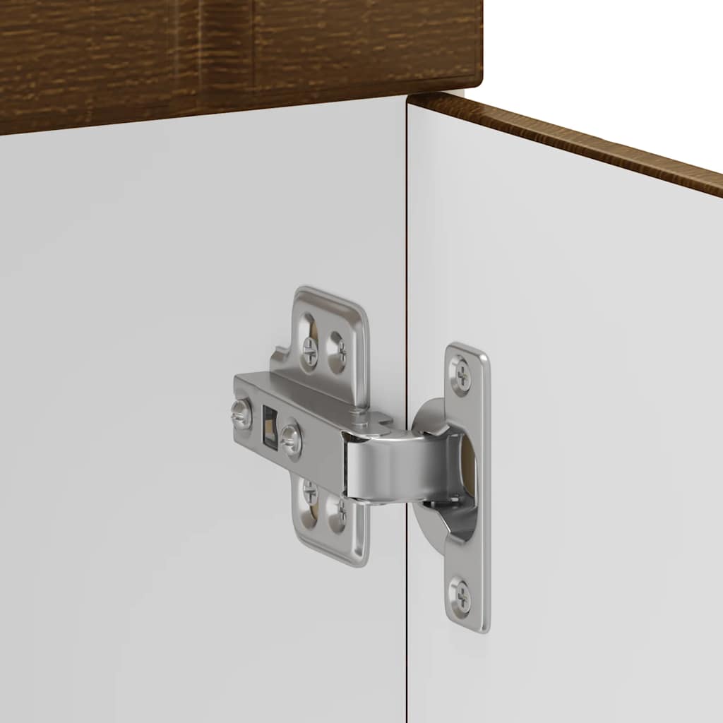 vidaXL ντουλάπι βάσης κουζίνας Lucca Καφέ Δρυς κατασκευασμένο ξύλο