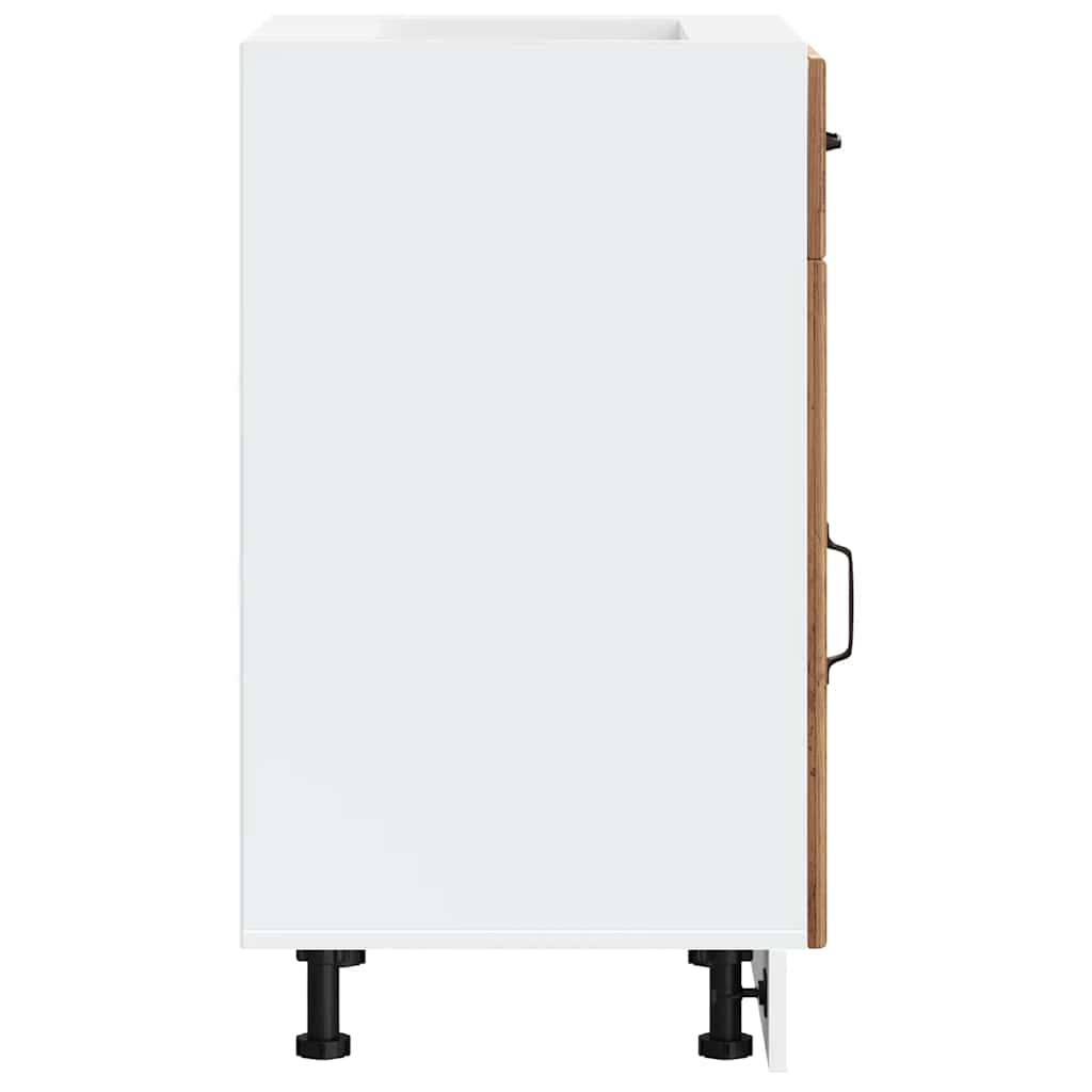 vidaXL ντουλάπι βάσης κουζίνας Lucca Παλαιό ξύλο κατασκευασμένο ξύλο