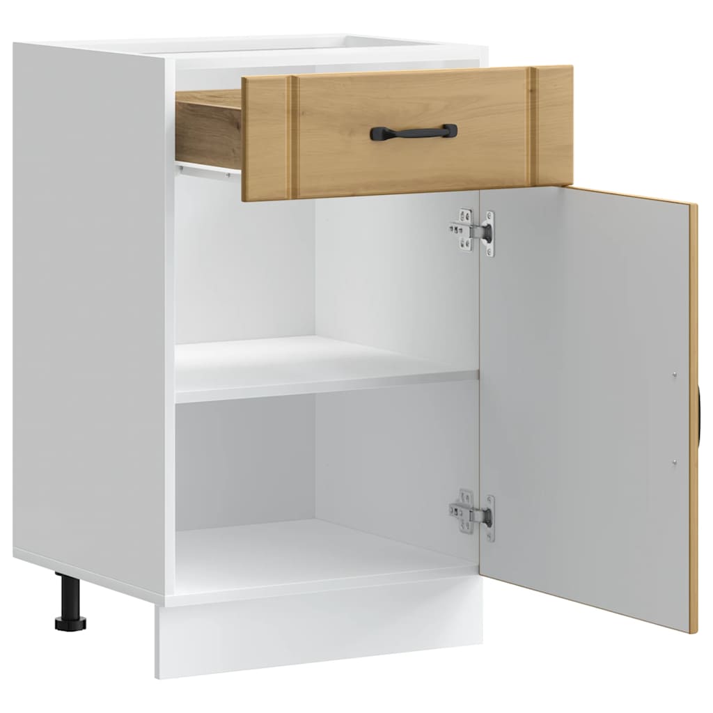 vidaXL ντουλάπι βάσης κουζίνας Lucca Δρυς τεχνίτης κατασκευασμένο ξύλο