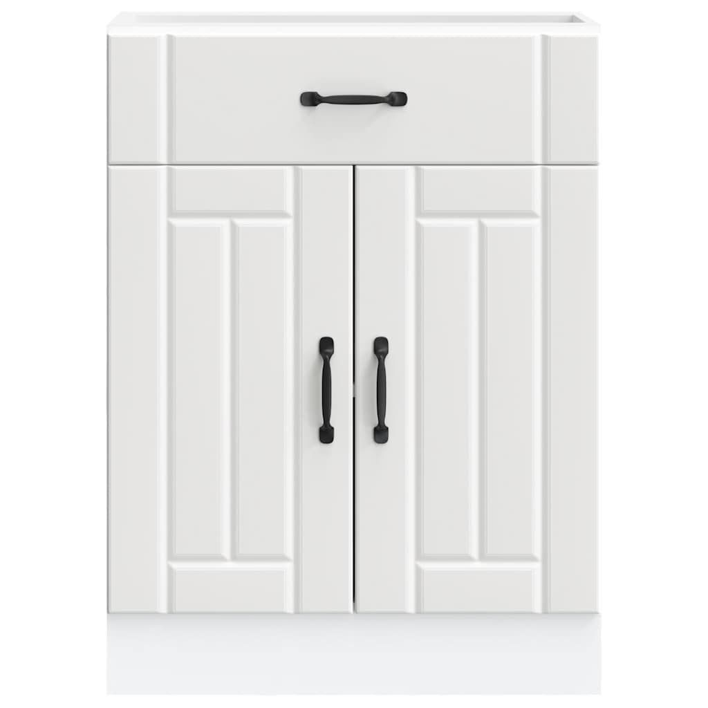 vidaXL ντουλάπι βάσης κουζίνας Lucca Λευκό κατασκευασμένο ξύλο