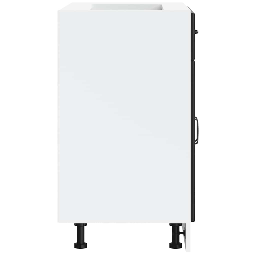 vidaXL ντουλάπι βάσης κουζίνας Lucca Μαύρο κατασκευασμένο ξύλο