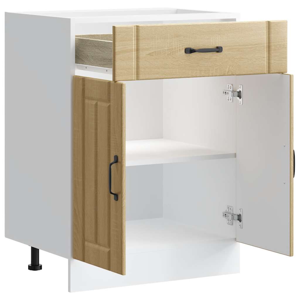 vidaXL ντουλάπι βάσης κουζίνας Lucca Δρυς sonoma κατασκευασμένο ξύλο