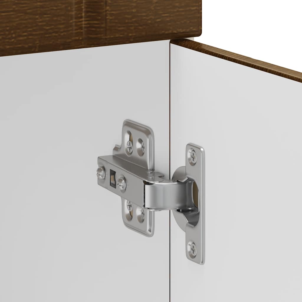 vidaXL ντουλάπι βάσης κουζίνας Lucca Καφέ Δρυς κατασκευασμένο ξύλο