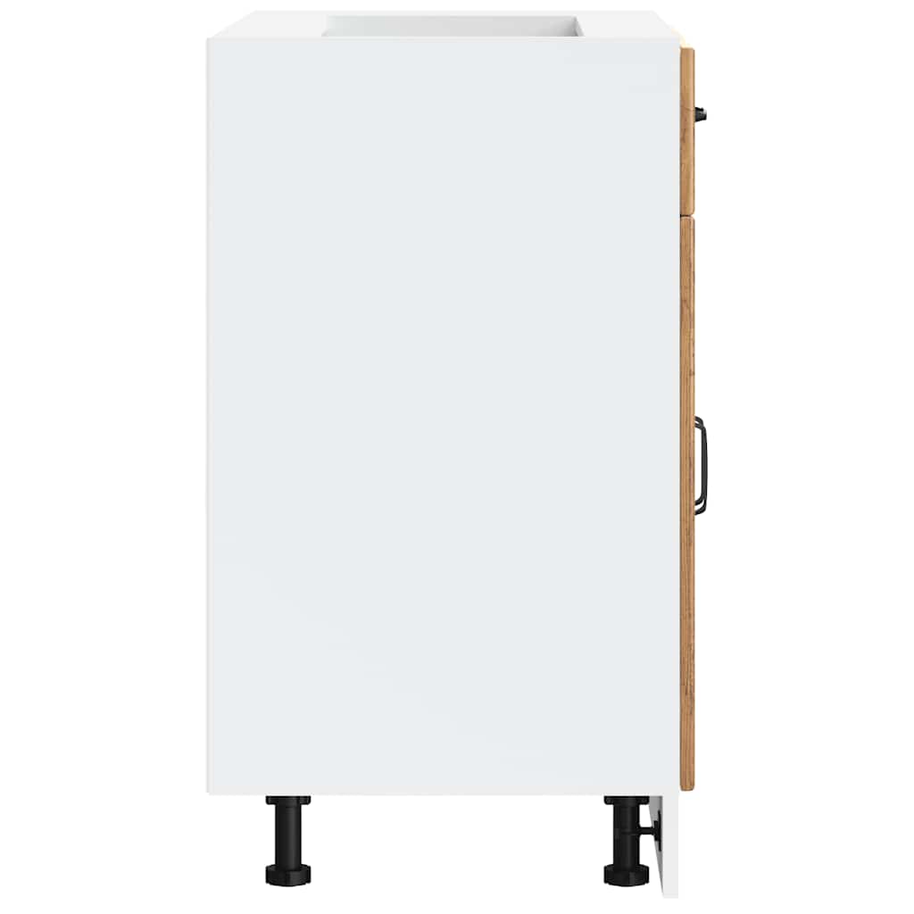 vidaXL ντουλάπι βάσης κουζίνας Lucca Παλαιό ξύλο κατασκευασμένο ξύλο