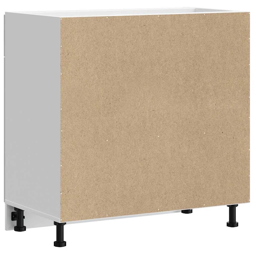 vidaXL ντουλάπι βάσης κουζίνας Lucca Λευκό κατασκευασμένο ξύλο