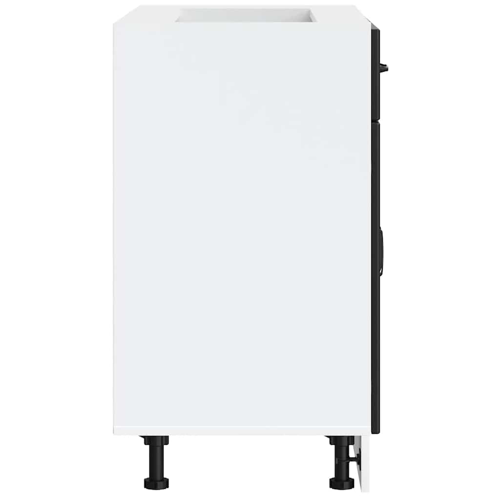 vidaXL ντουλάπι βάσης κουζίνας Lucca Μαύρο κατασκευασμένο ξύλο