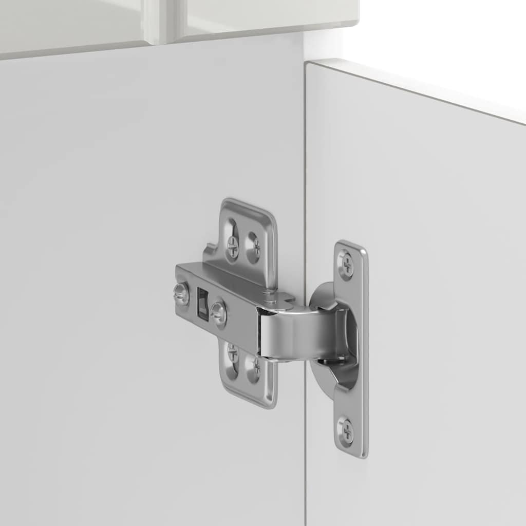 vidaXL ντουλάπι βάσης κουζίνας Lucca Λευκό Υψηλής στιλπνότητας