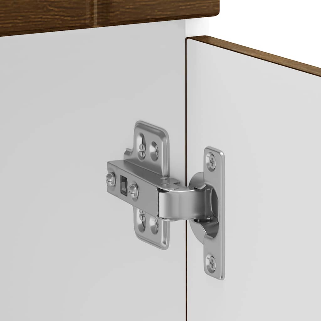 vidaXL ντουλάπι βάσης κουζίνας Lucca Καφέ Δρυς κατασκευασμένο ξύλο