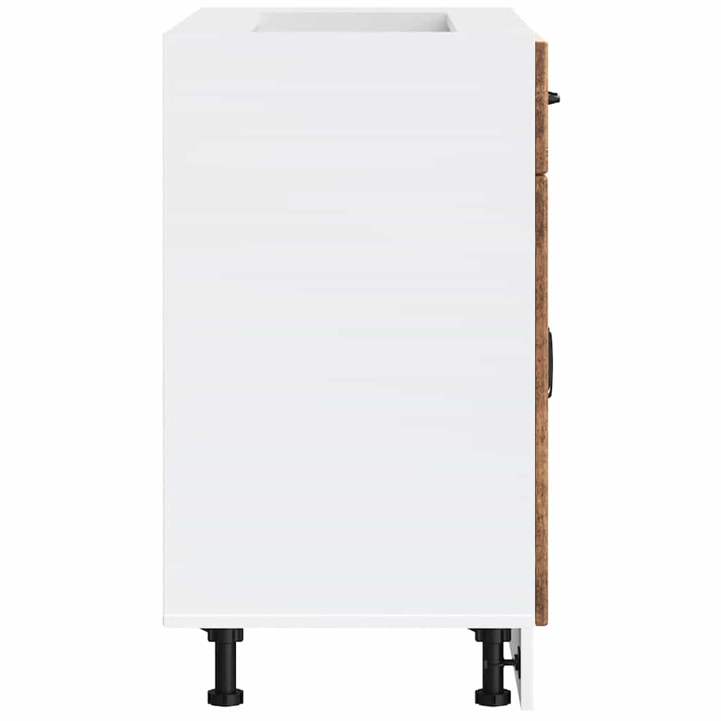 vidaXL ντουλάπι βάσης κουζίνας Lucca Παλαιό ξύλο κατασκευασμένο ξύλο