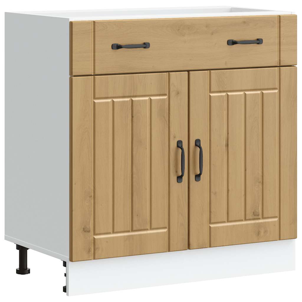 vidaXL ντουλάπι βάσης κουζίνας Lucca Δρυς τεχνίτης κατασκευασμένο ξύλο