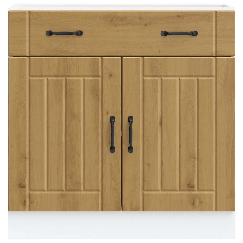 vidaXL ντουλάπι βάσης κουζίνας Lucca Δρυς τεχνίτης κατασκευασμένο ξύλο