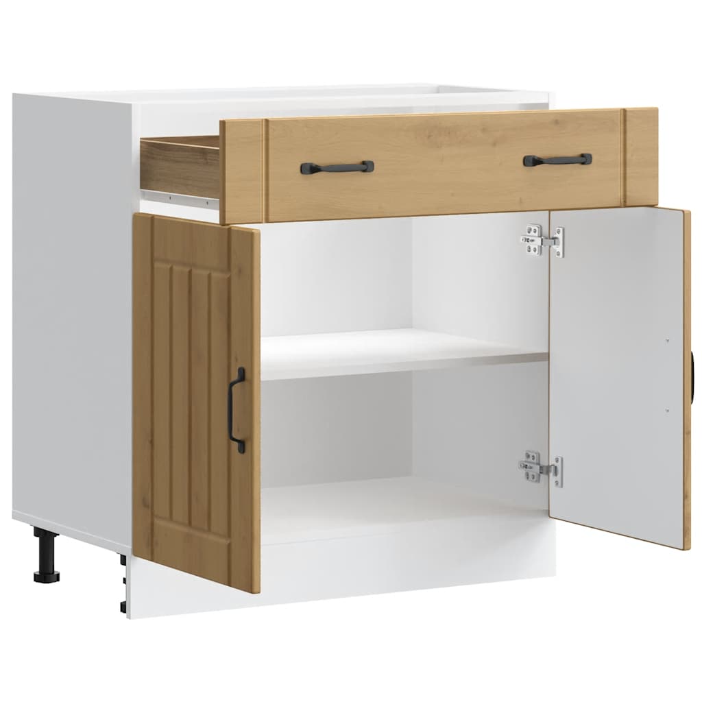 vidaXL ντουλάπι βάσης κουζίνας Lucca Δρυς τεχνίτης κατασκευασμένο ξύλο