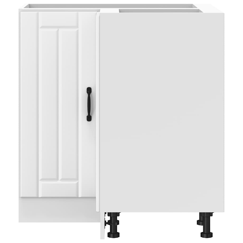 vidaXL Γωνιακό ντουλάπι βάσης κουζίνας "Lucca" Λευκό