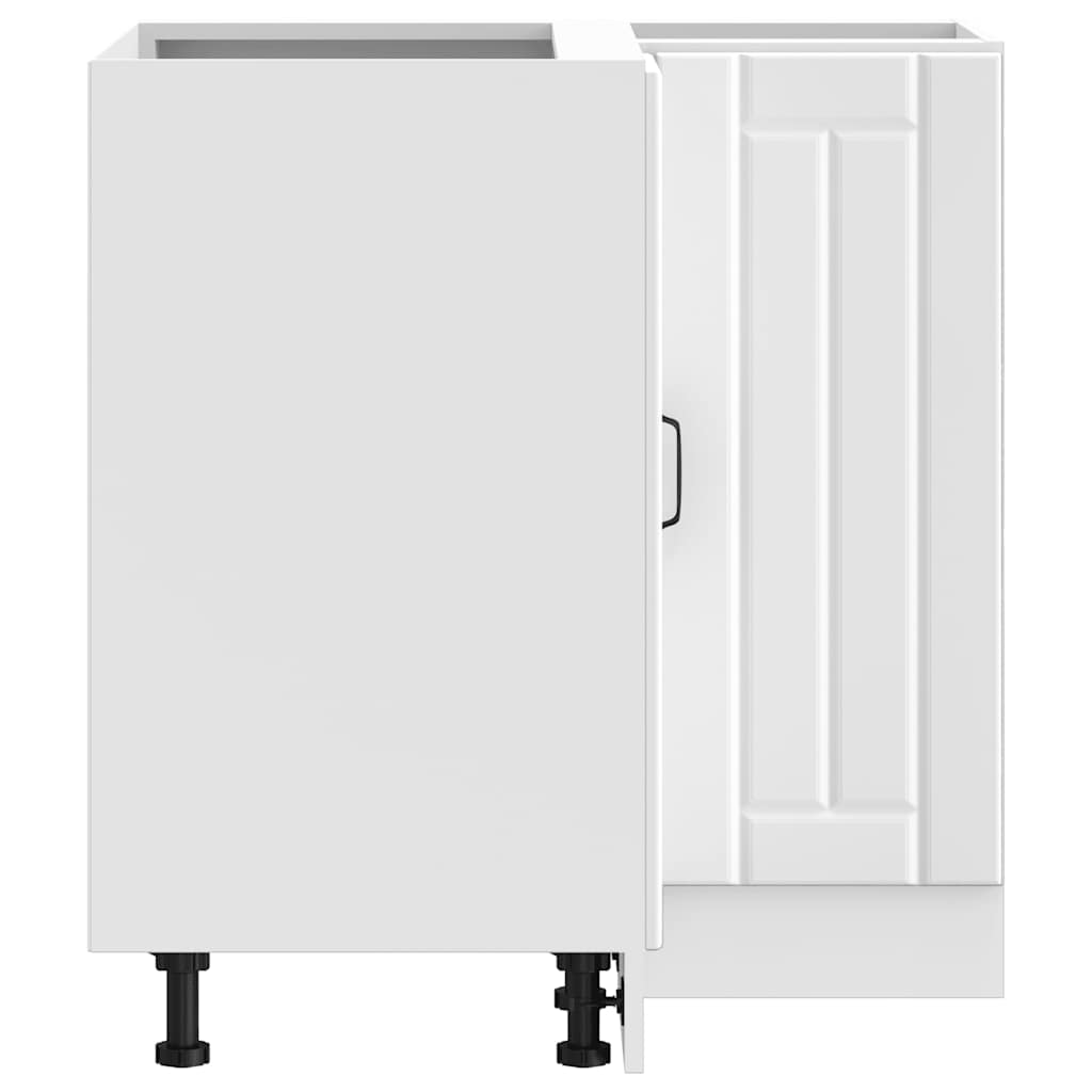 vidaXL Γωνιακό ντουλάπι βάσης κουζίνας "Lucca" Λευκό