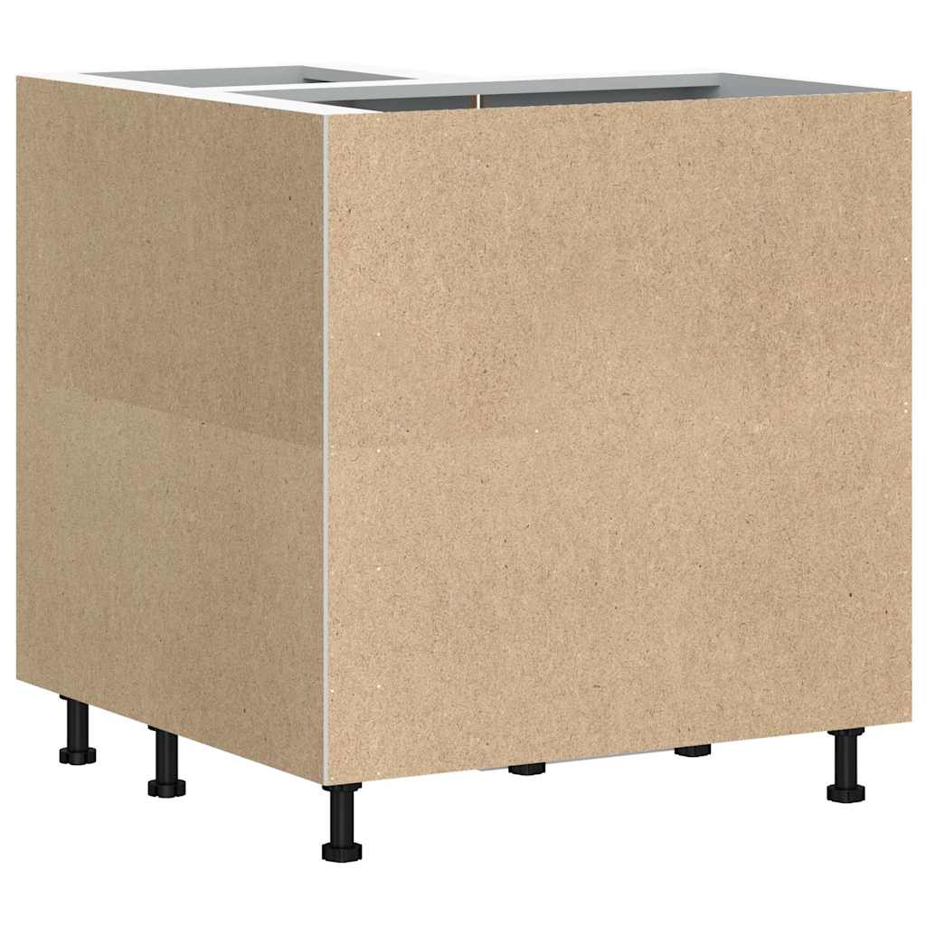 vidaXL Γωνιακό ντουλάπι βάσης κουζίνας "Lucca" Λευκό