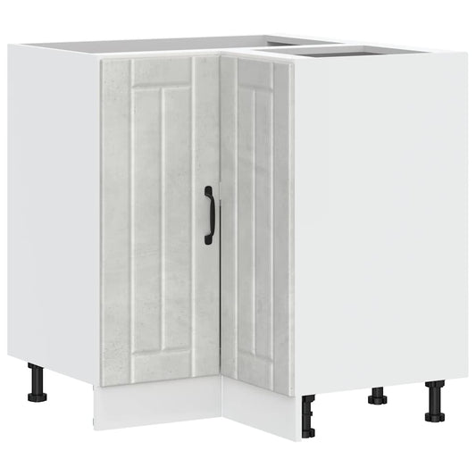 vidaXL Γωνιακό ντουλάπι βάσης κουζίνας "Lucca" Σκυρόδεμα γκρι