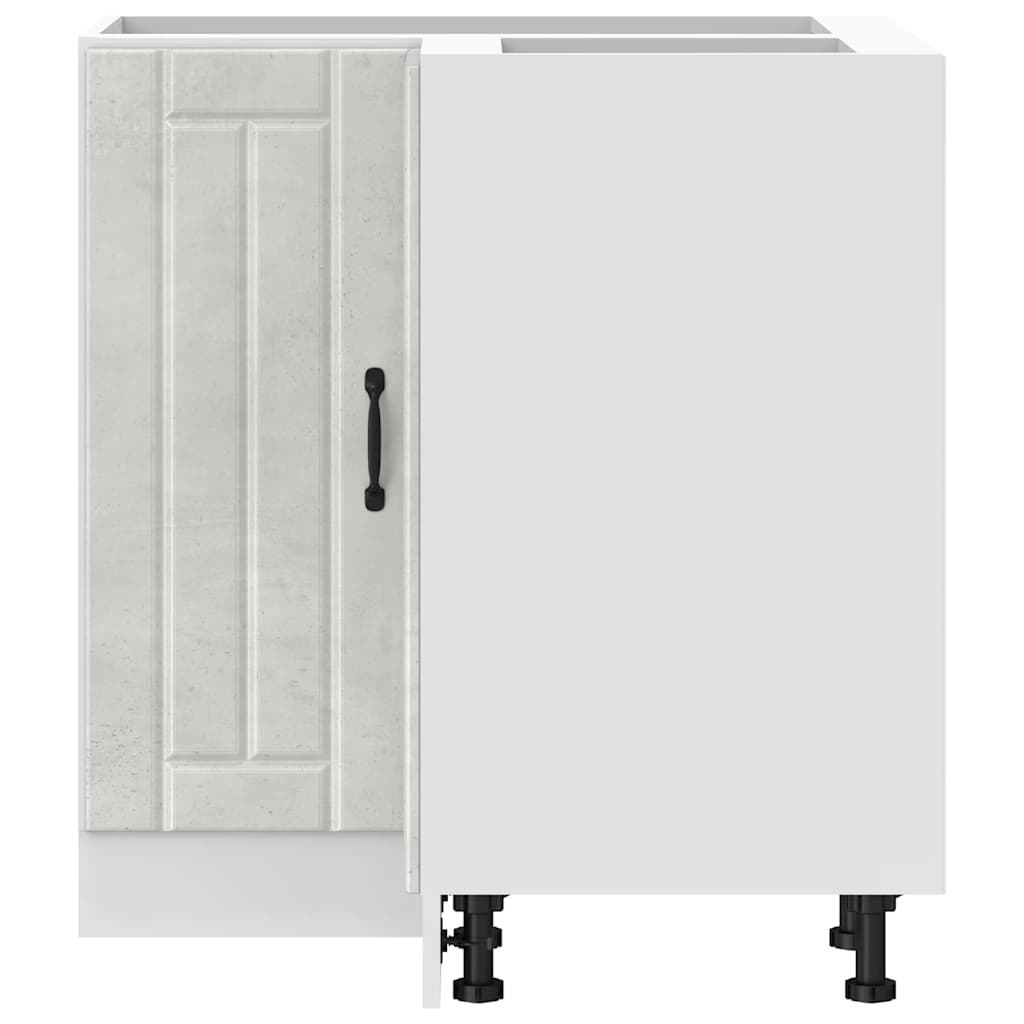 vidaXL Γωνιακό ντουλάπι βάσης κουζίνας "Lucca" Σκυρόδεμα γκρι