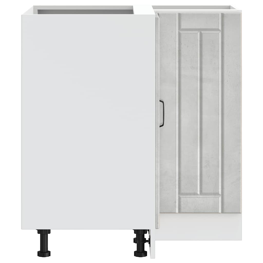 vidaXL Γωνιακό ντουλάπι βάσης κουζίνας "Lucca" Σκυρόδεμα γκρι