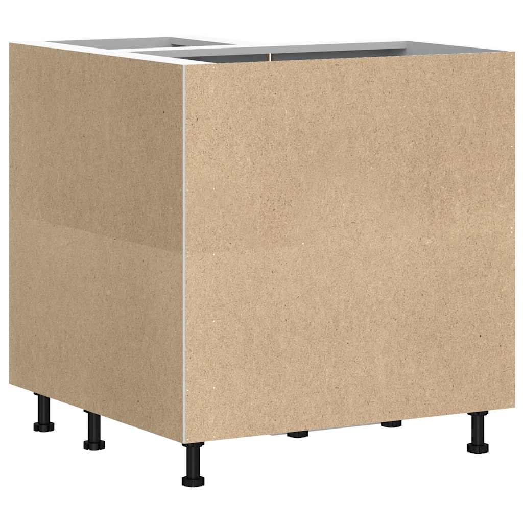 vidaXL Γωνιακό ντουλάπι βάσης κουζίνας "Lucca" Γκρι Sonoma