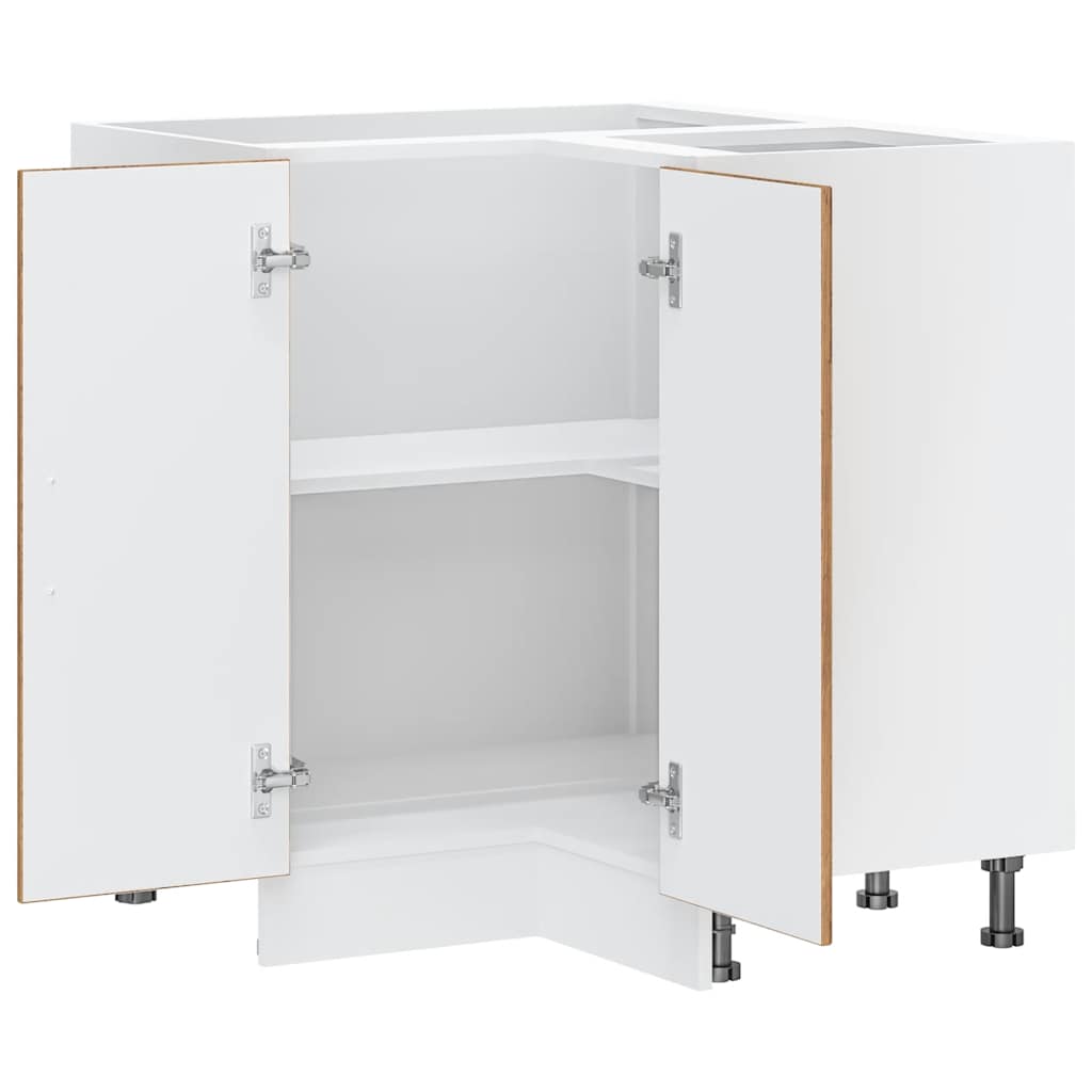 vidaXL Γωνιακό ντουλάπι βάσης κουζίνας "Lucca" Παλαιό ξύλο