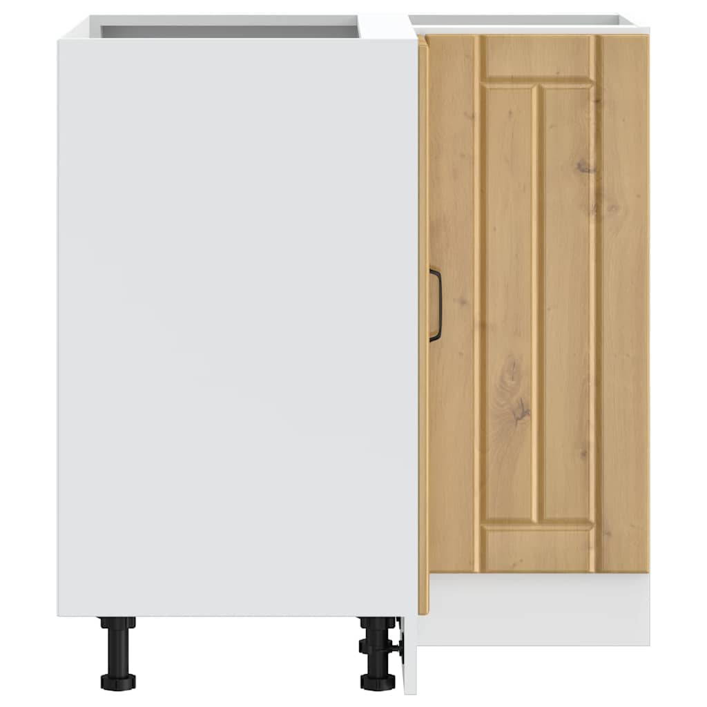 vidaXL Γωνιακό ντουλάπι βάσης κουζίνας "Lucca" Artisan Oak