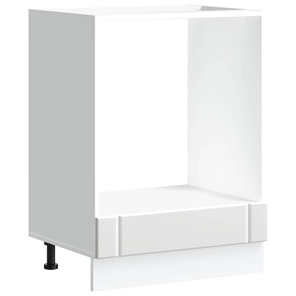 vidaXL Ντουλάπι φούρνου "Lucca" Λευκό μηχανουργικό ξύλο