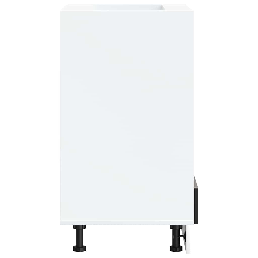 vidaXL Ντουλάπι φούρνου "Lucca" Μαύρο μηχανουργικό ξύλο