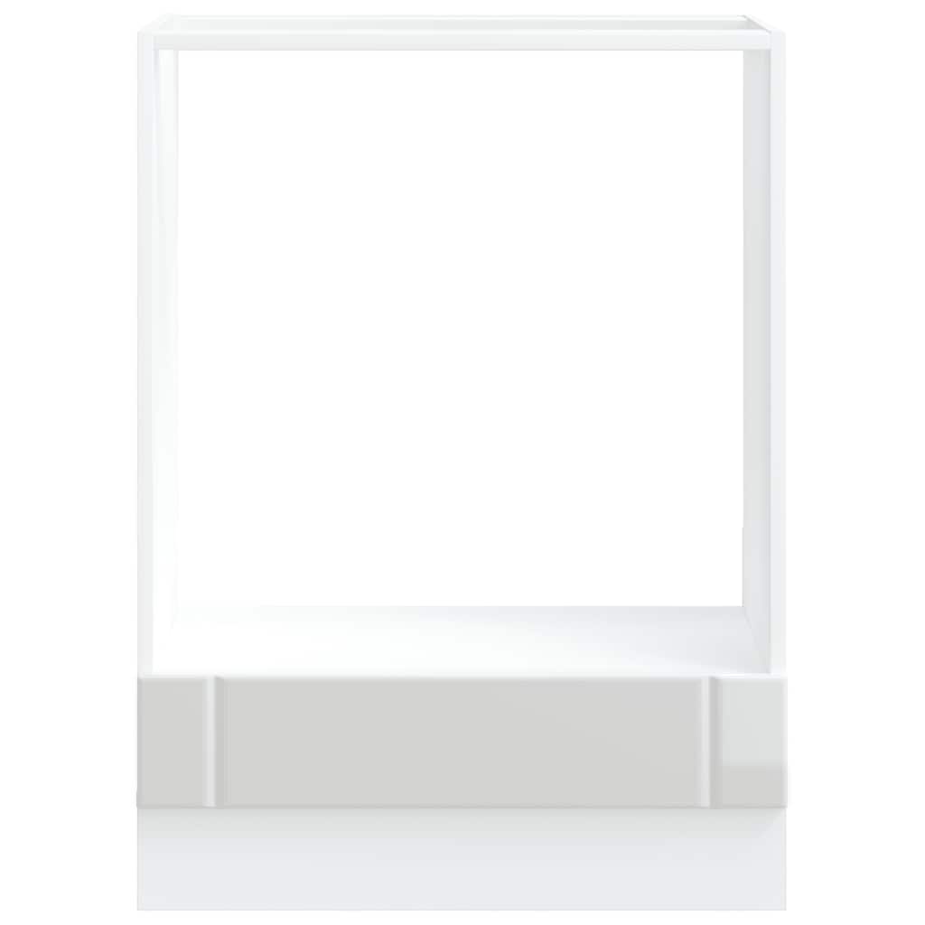 ντουλάπι φούρνου vidaXL "Lucca" Υψηλή στιλπνότητα λευκό