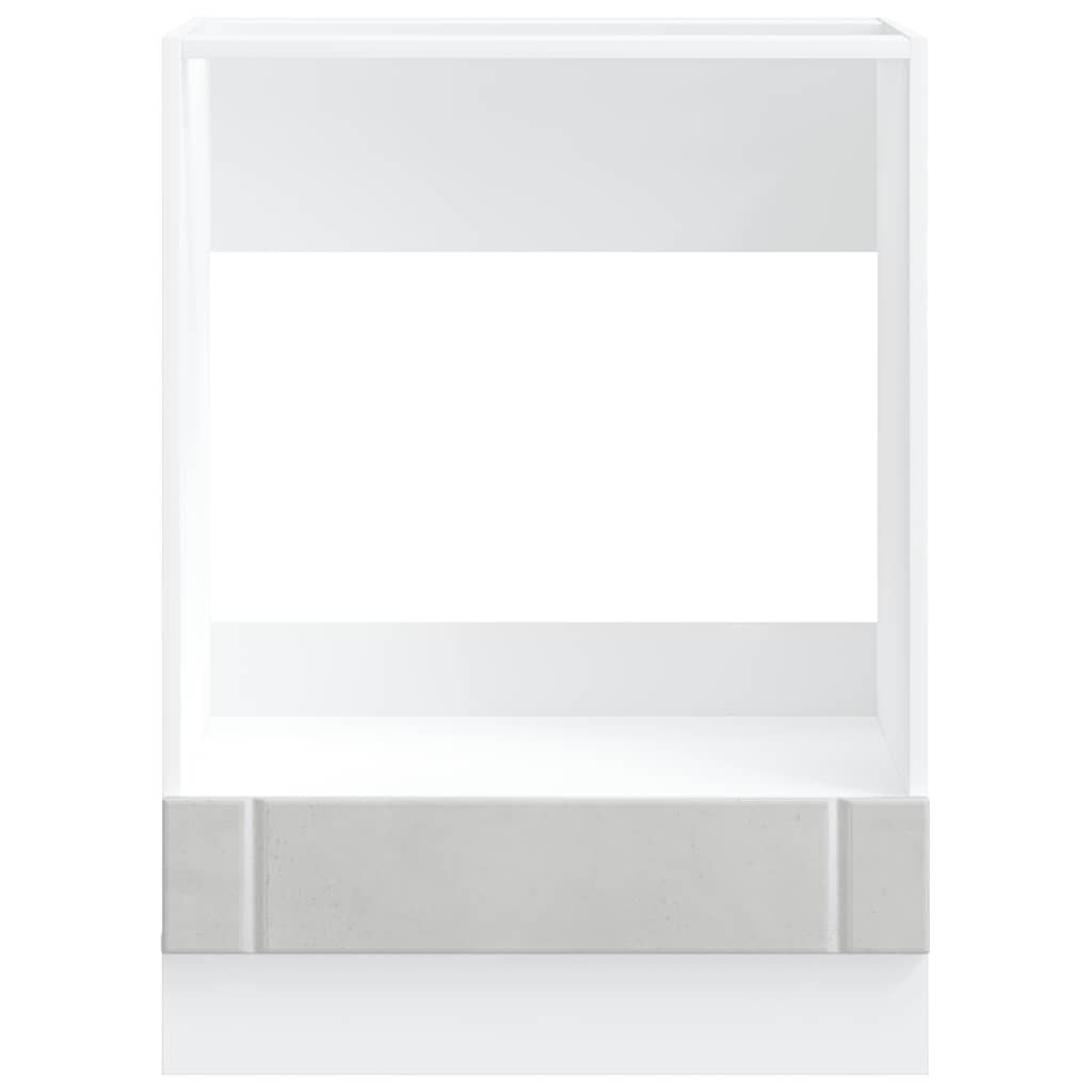 vidaXL Ντουλάπι φούρνου "Lucca" Σκυρόδεμα Γκρι Μηχανουργικό Ξύλο