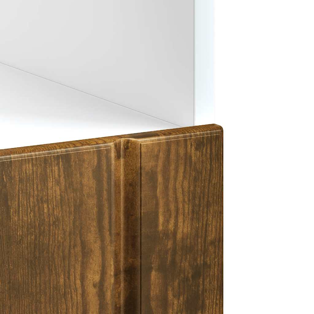 vidaXL Ντουλάπι φούρνου "Lucca" Καπνιστό ξύλο δρυός μηχανουργίας