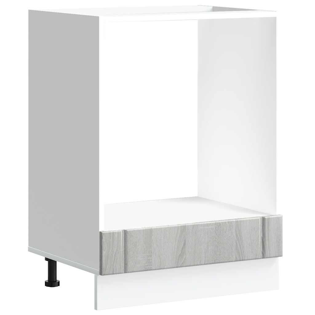 vidaXL Ντουλάπι φούρνου "Lucca" Γκρι Sonoma Κατασκευασμένο ξύλο