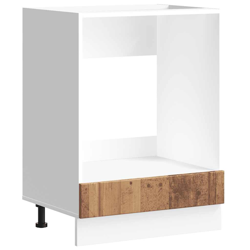 vidaXL Ντουλάπι φούρνου "Lucca" Παλιό ξύλο Κατασκευασμένο ξύλο