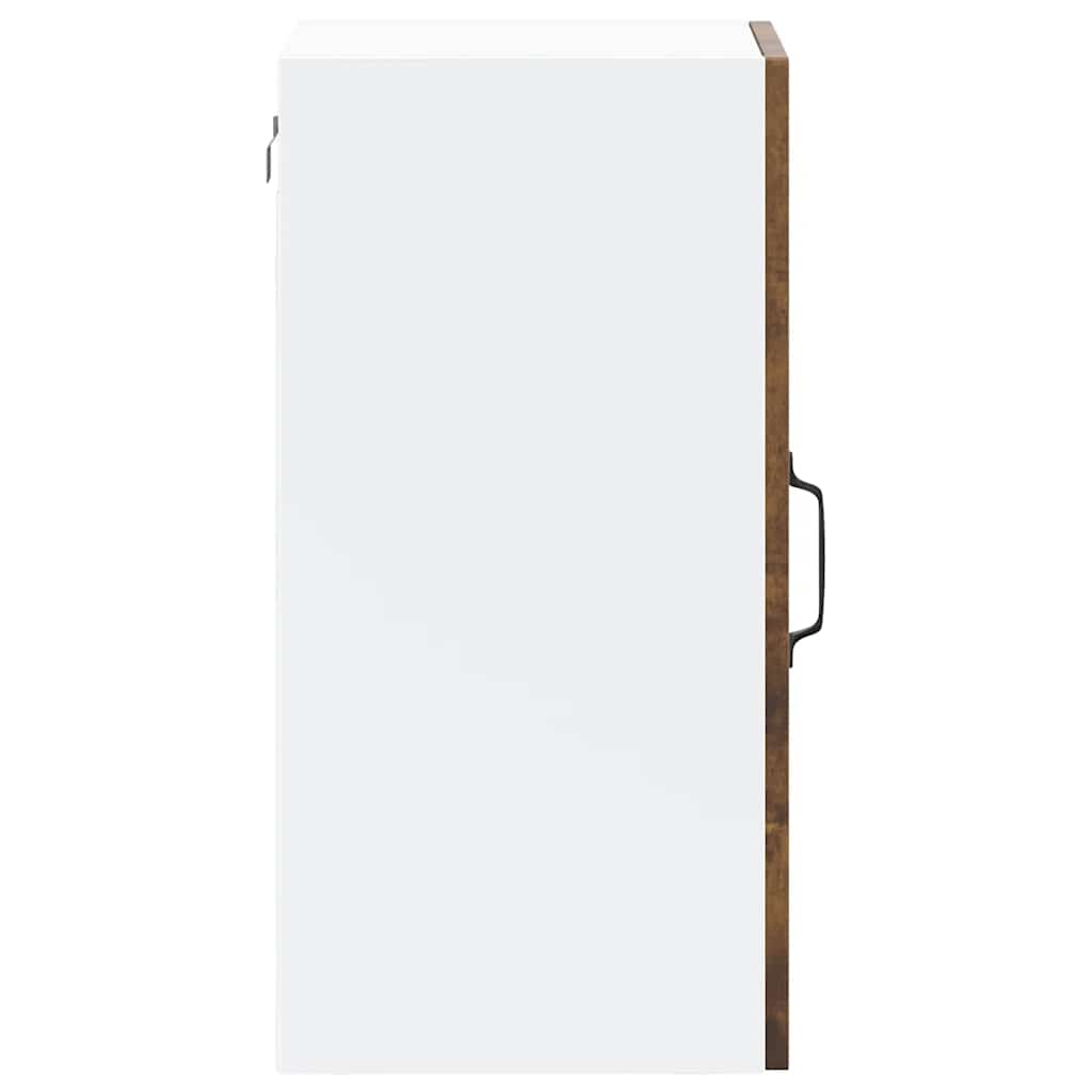 vidaXL Ντουλάπι τοίχου κουζίνας με γυάλινη πόρτα "Lucca" Καπνιστή δρυς