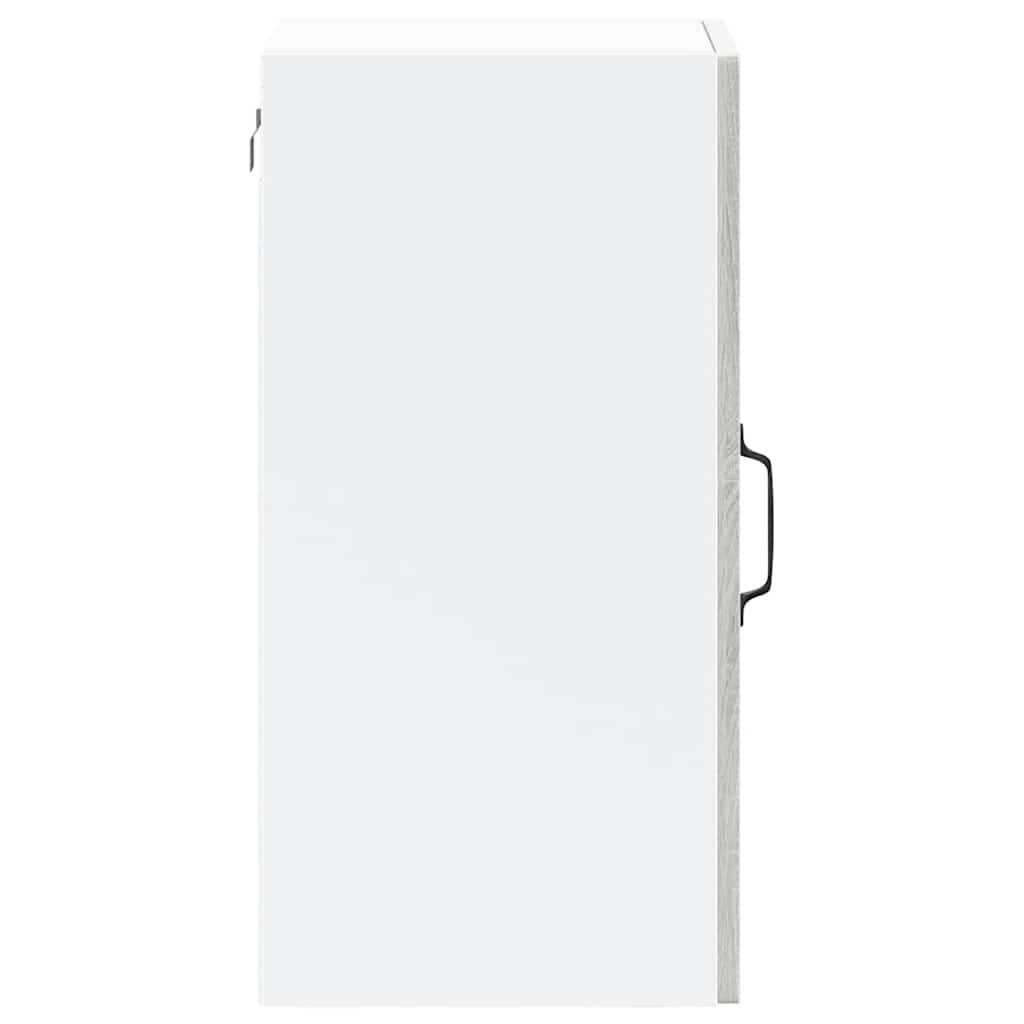 vidaXL Ντουλάπι τοίχου κουζίνας με γυάλινη πόρτα "Lucca" Γκρι Sonoma