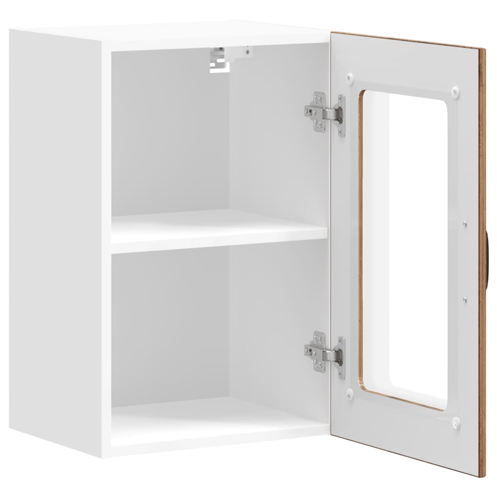 vidaXL Ντουλάπι τοίχου κουζίνας με γυάλινη πόρτα "Lucca" Παλιό ξύλο