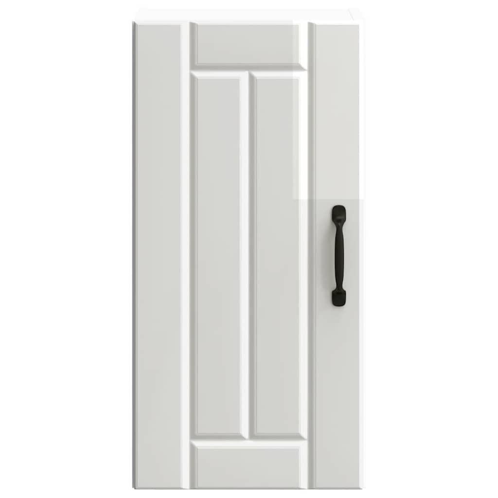 vidaXL ντουλάπι τοίχου κουζίνας "Lucca" Υψηλή στιλπνότητα λευκό