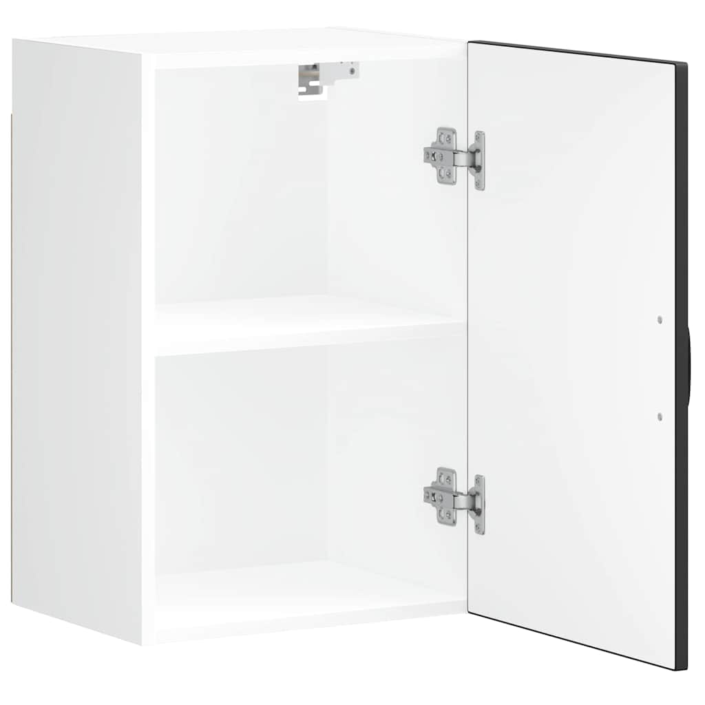 vidaXL Ντουλάπι τοίχου κουζίνας "Lucca" Μαύρο κατασκευασμένο ξύλο