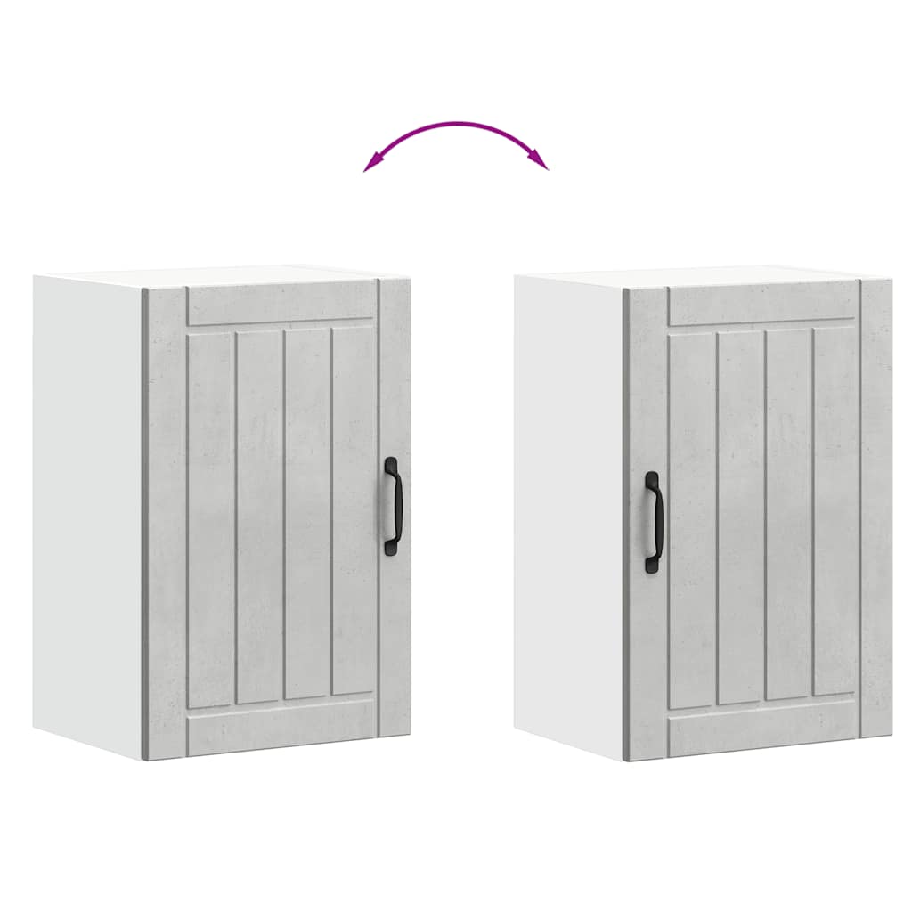 vidaXL ντουλάπι τοίχου κουζίνας "Lucca" Σκυρόδεμα γκρι