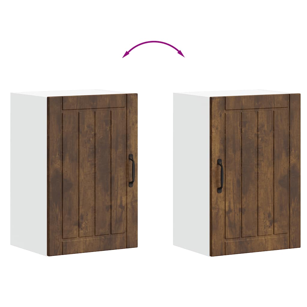 vidaXL ντουλάπι τοίχου κουζίνας "Lucca" Καπνιστό ξύλο δρυός