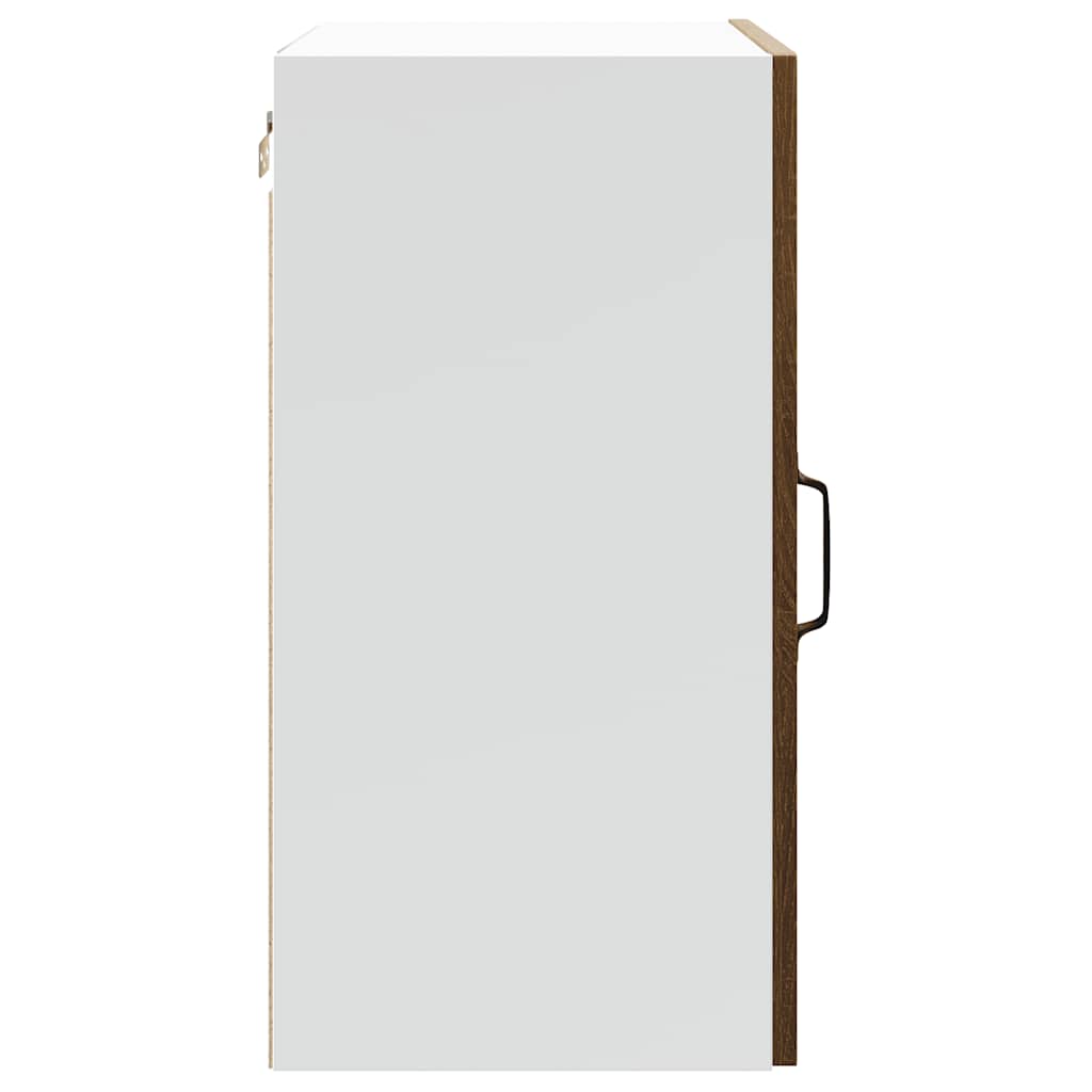 vidaXL ντουλάπι τοίχου κουζίνας "Lucca" Καφέ δρυς καπλαμά ξύλινο