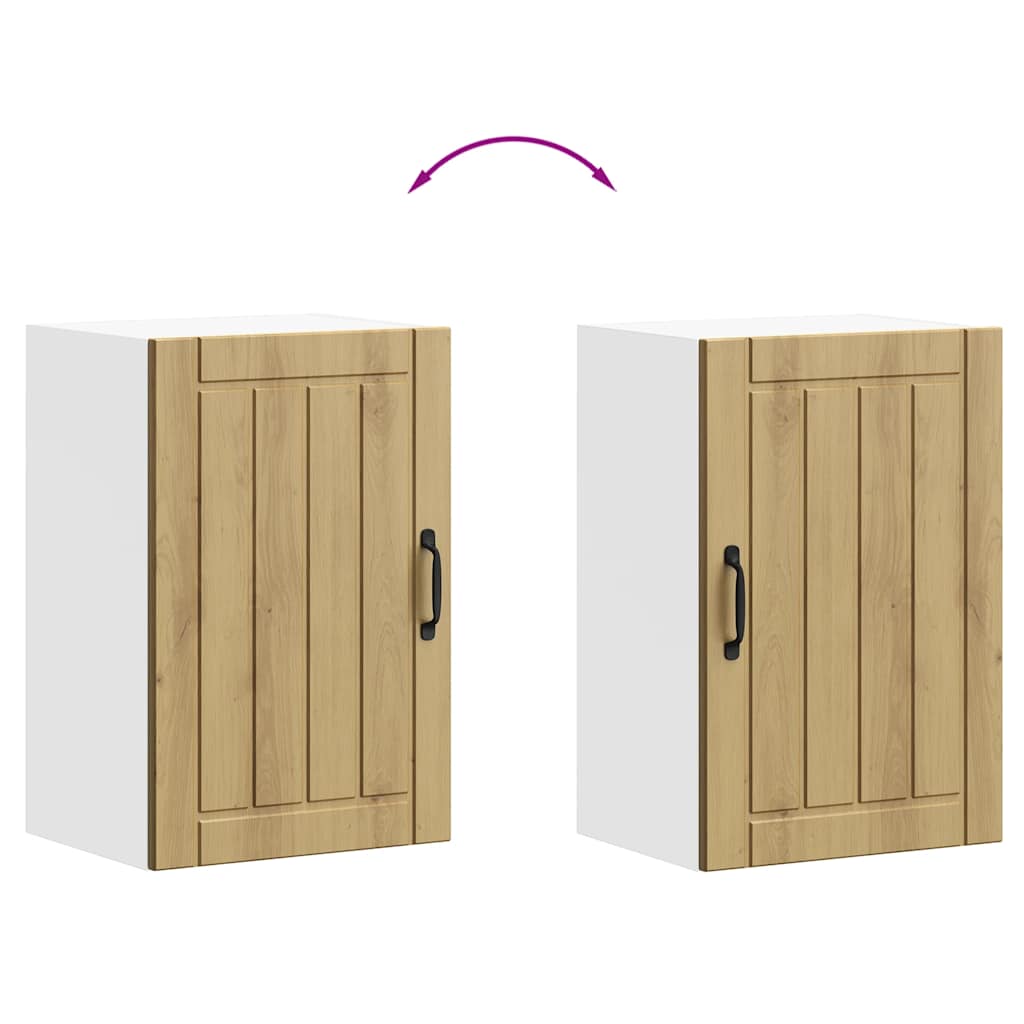 vidaXL ντουλάπι τοίχου κουζίνας "Lucca" Artisan Oak Engineered Wood