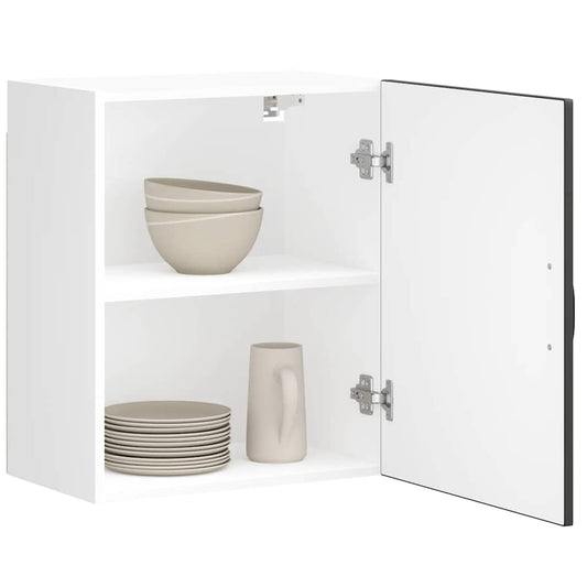 vidaXL Ντουλάπι τοίχου κουζίνας "Lucca" Μαύρο κατασκευασμένο ξύλο